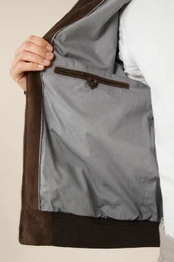 Ziegenvelours-Leder-Blouson Borello In*Windsor Best