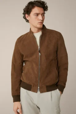Ziegenvelours-Leder-Blouson Borello In*Windsor Sale