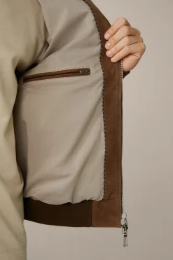 Ziegenvelours-Leder-Blouson Borello In*Windsor Sale