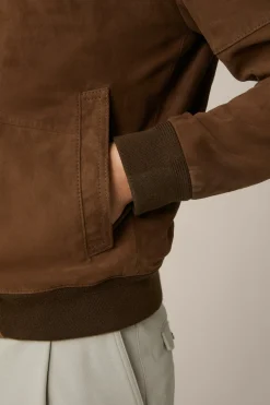 Ziegenvelours-Leder-Blouson Borello In*Windsor Sale