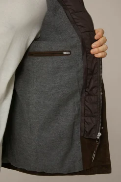 Ziegenvelours-Leder-Fieldjacket Alvaroin Mit Umlegekragen In*Windsor Best