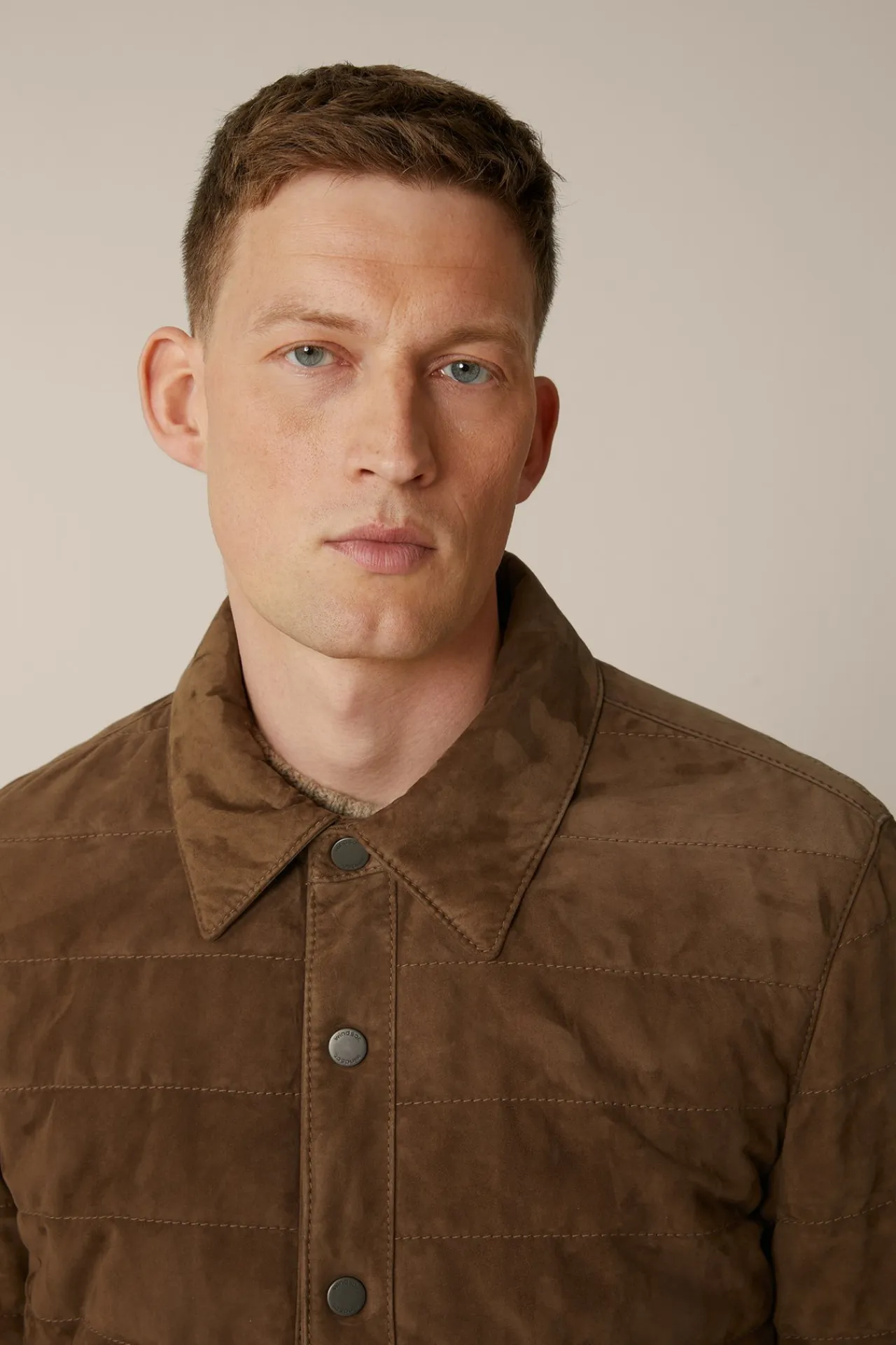 Ziegenvelours-Lederjacke Parma Mit Umlegekragen In*Windsor Outlet
