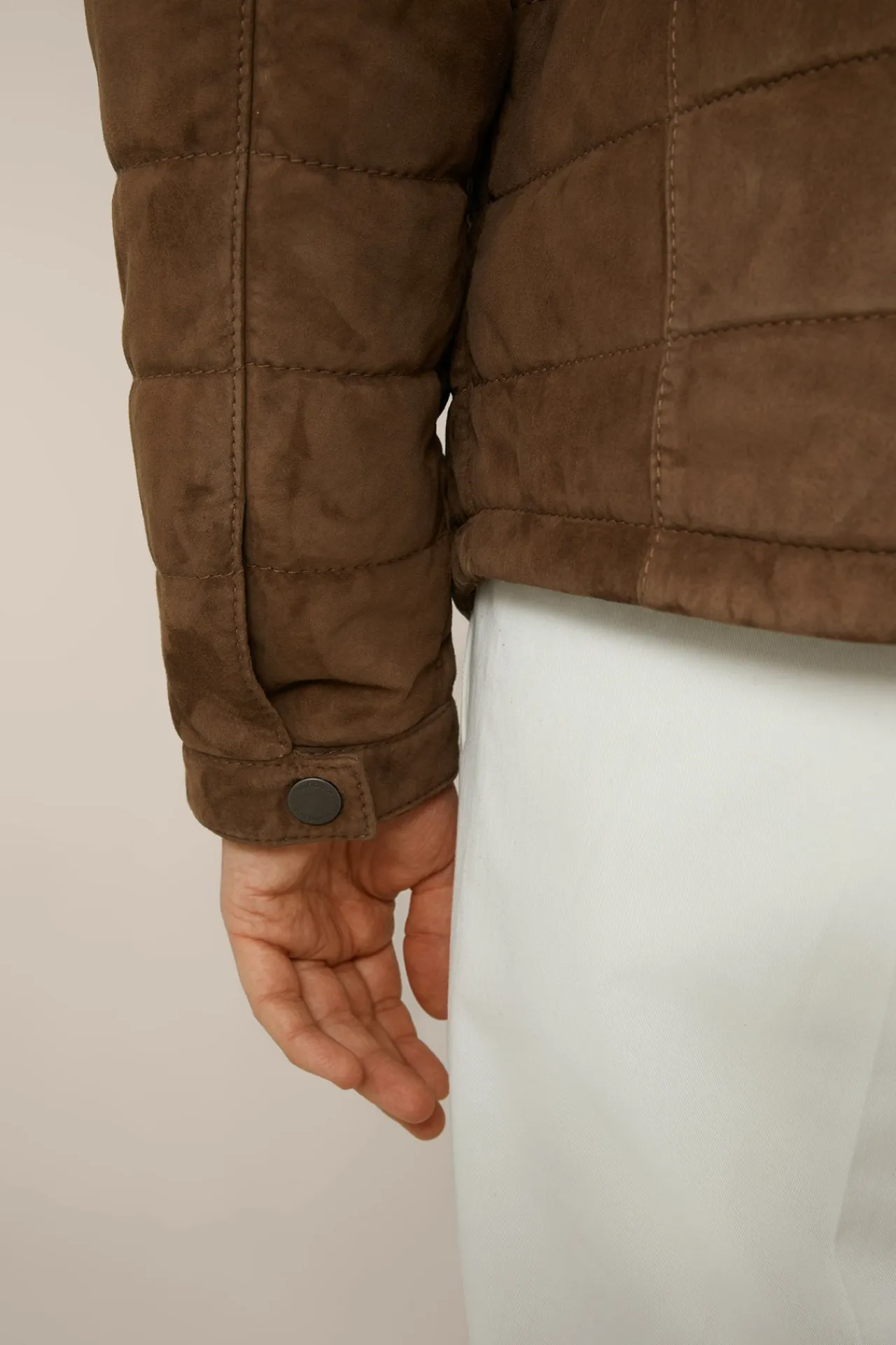 Ziegenvelours-Lederjacke Parma Mit Umlegekragen In*Windsor Outlet