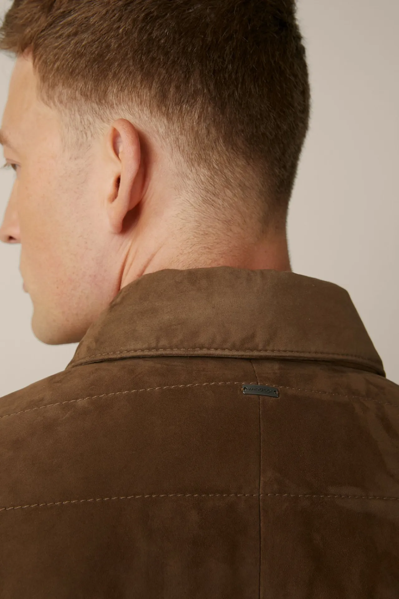 Ziegenvelours-Lederjacke Parma Mit Umlegekragen In*Windsor Outlet