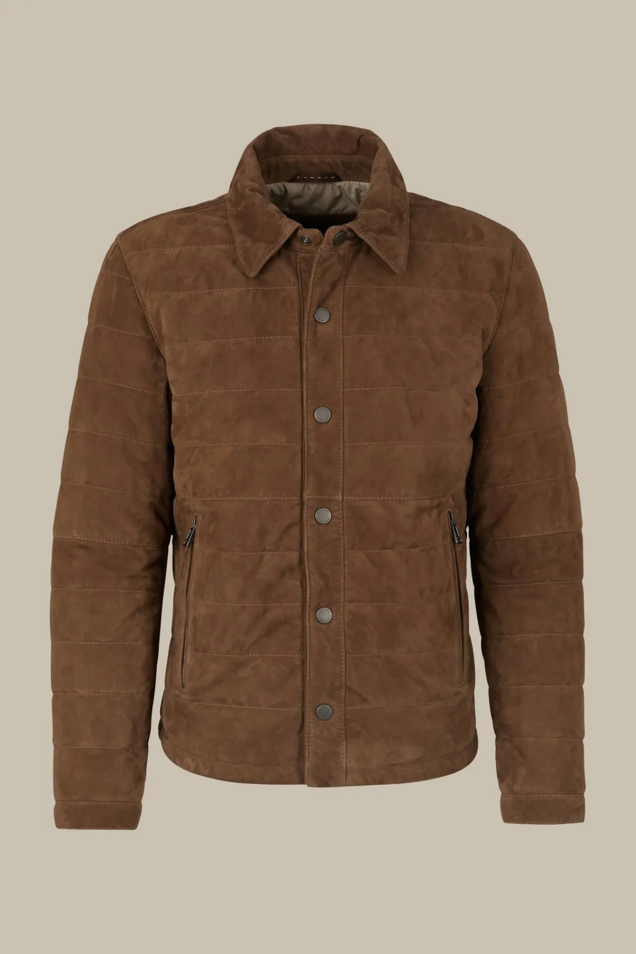 Ziegenvelours-Lederjacke Parma Mit Umlegekragen In*Windsor Outlet